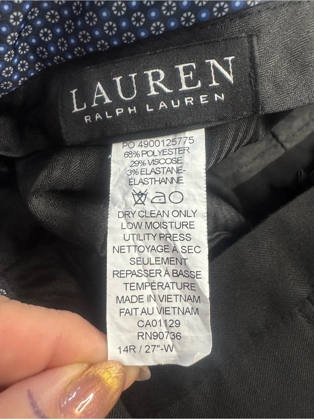 Ralph Lauren Black Boy’s Dress Pants - Straight Leg 14